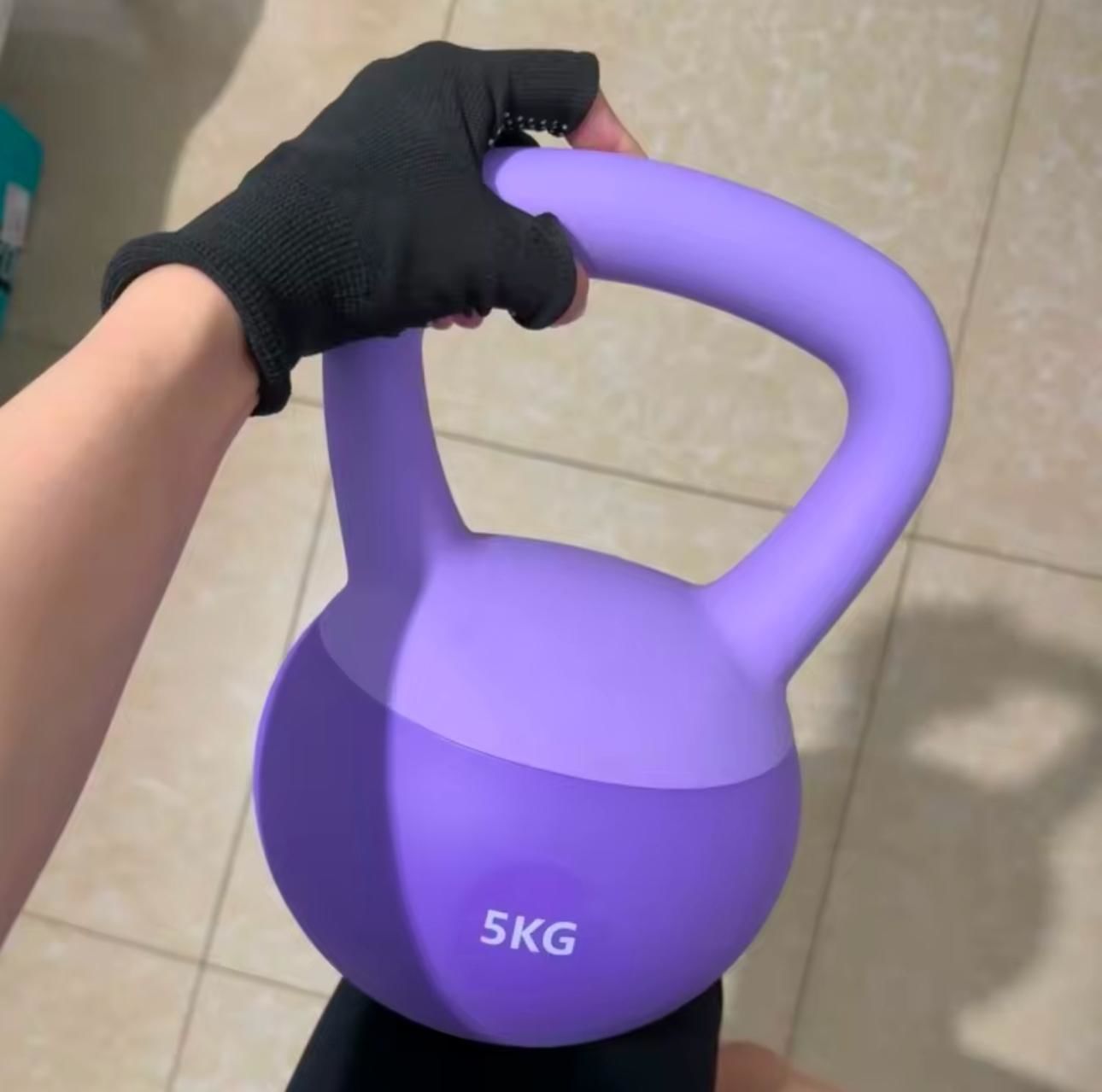 5 Kg Soft Kettlebell Yumuşak Tabanlı Metal Kumlu Ses Yapmaz Darbeye Dayanıklı