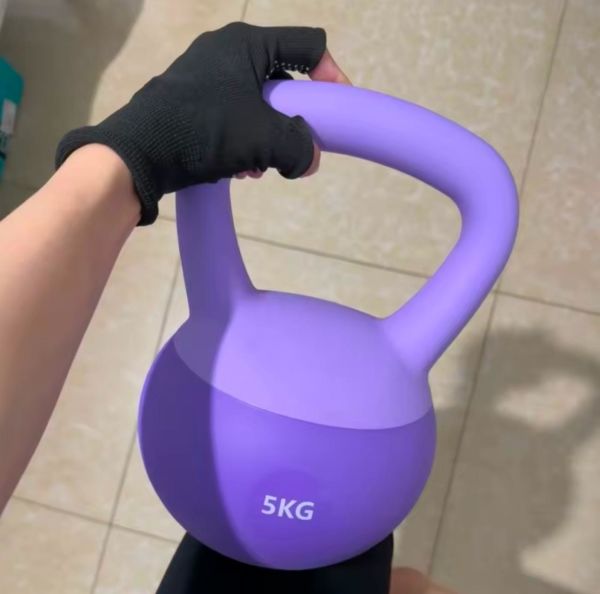 5 Kg Soft Kettlebell Yumuşak Tabanlı Metal Kumlu Ses Yapmaz Darbeye Dayanıklı