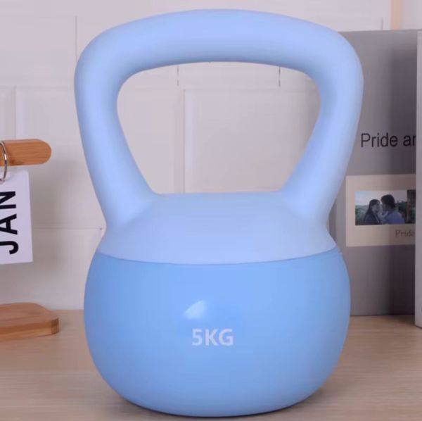 5 Kg Soft Kettlebell Yumuşak Tabanlı Metal Kumlu Ses Yapmaz Darbeye Dayanıklı