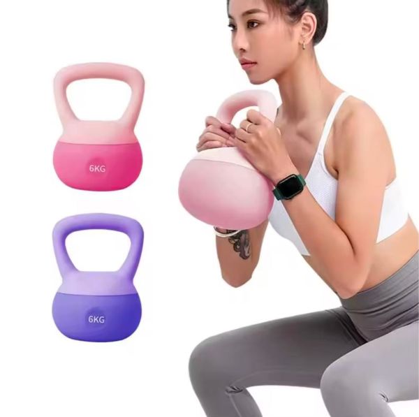 5 Kg Soft Kettlebell Yumuşak Tabanlı Metal Kumlu Ses Yapmaz Darbeye Dayanıklı
