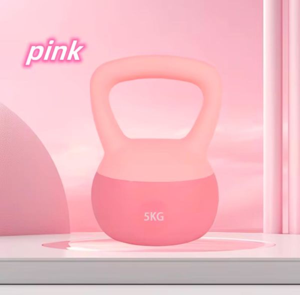 5 Kg Soft Kettlebell Yumuşak Tabanlı Metal Kumlu Ses Yapmaz Darbeye Dayanıklı