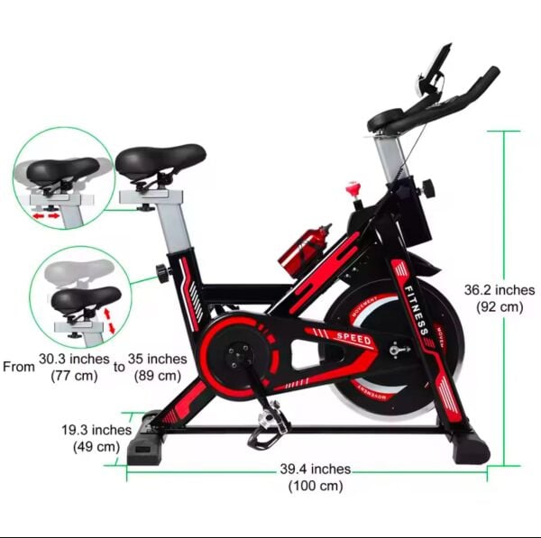 Kondisyon Bisikleti Spor Koşu Egzersiz Bisikleti Spin Bike Dikey Ev Bisikleti Speed