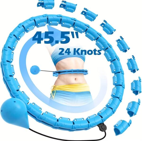 Akıllı Hula Hoop Çemberi 24 Bölüm Parça Fitness Spor Zayıflama Egzersiz Halkası