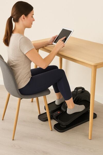 Vibrolegs Eliptik Kondisyon Bisikleti - Egzersiz Aleti - Şık Tasarım - Ayak Masaj Aleti