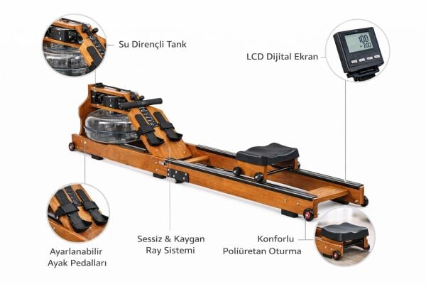 Sulu Kondisyon Kürek Çekme İstasyonu 3969