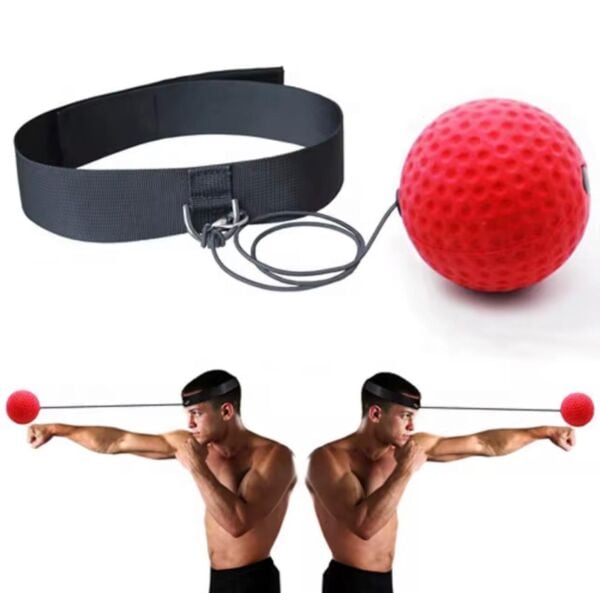 Boks Refleks Topu – Ayarlanabilir Kafa Bandı + Elastik İp