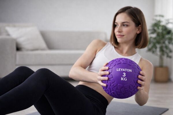 Leyaton Zıplamayan 3 KG Sağlık Topu Mor