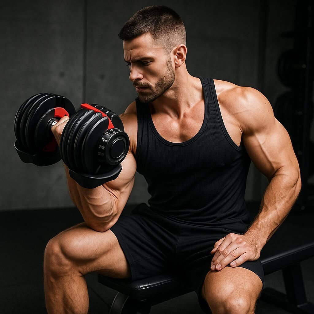 Ayarlanabilir Mekanizmalı Dambıl Seti Ev Fitness ve Güç Antrenman Seti 1 Adet 40 Kg(Kopya)